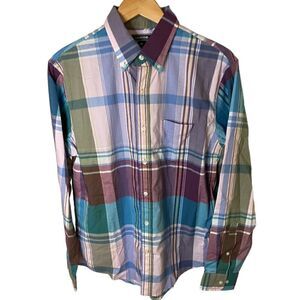New Lands' End Long Sleeve Button Down Shirt - Size Medium 15-15 1/2 Neck
